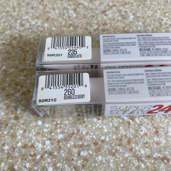 Maybelline #235/260 Super Stay 24 Hour Lip Color Set of 2 - Picture 3 of 3